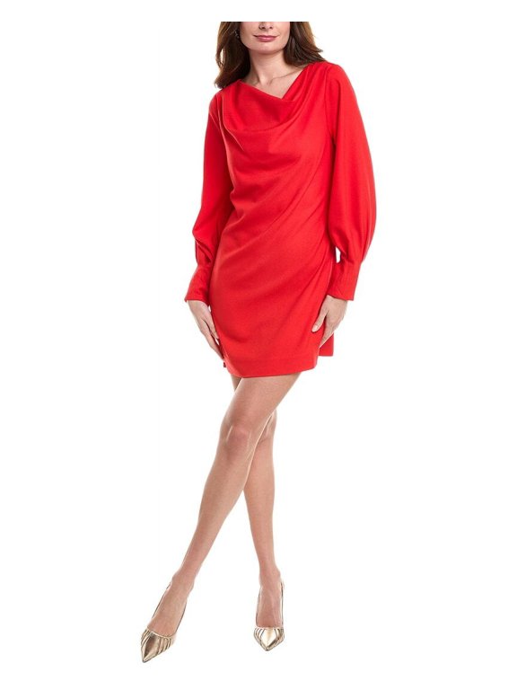 womens Hilda Shift Dress, 2, Red