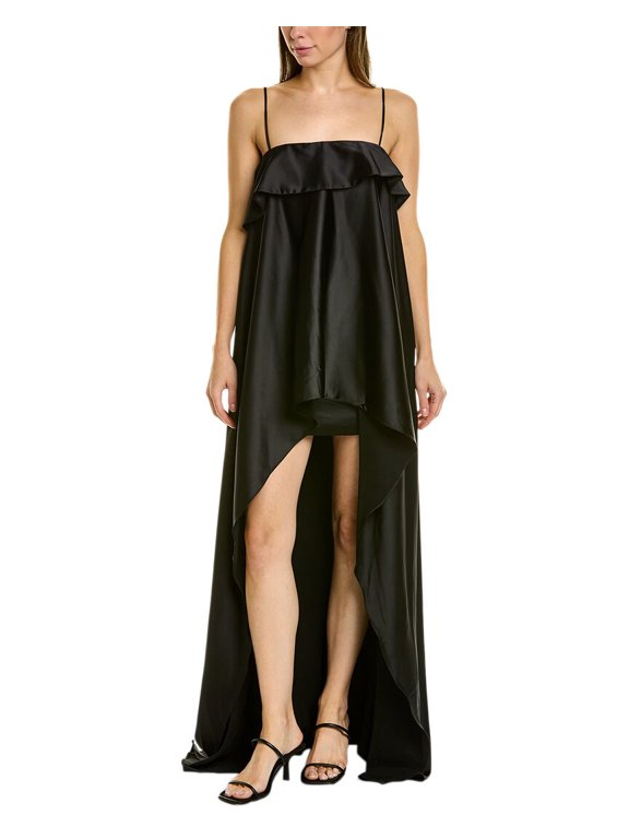 womens Lottie Gown, 2, Black