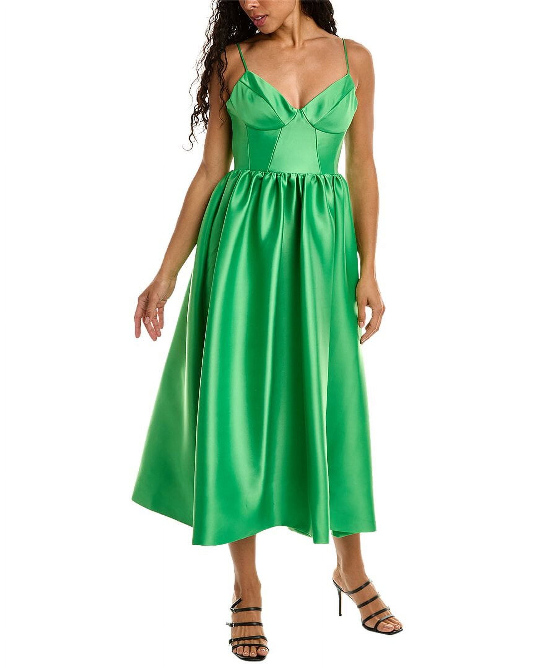 misty green dress Maya Misty Green Embellished V Neck Ruffle Maxi Dress – Maya Deluxe main image 1