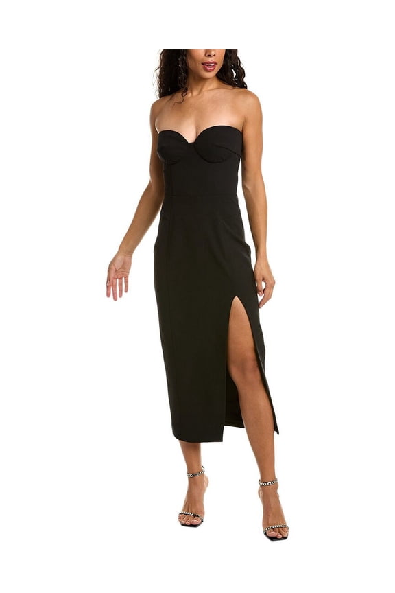 womens Sabi Midi Dress, 2, Black