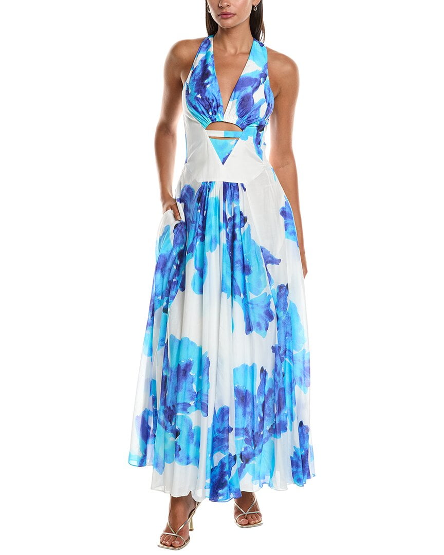nicholas silk maxi dress Nicholas Cowl-Neck Maxi Dress - Neutrals - 50% Off