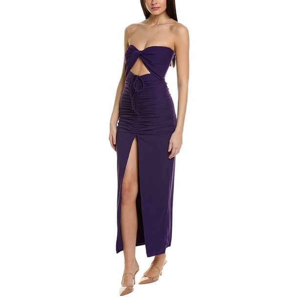 Nicholas womens Skylar Twist Front Cut Out Gown, 8, Purple - Walmart  Business Supplies