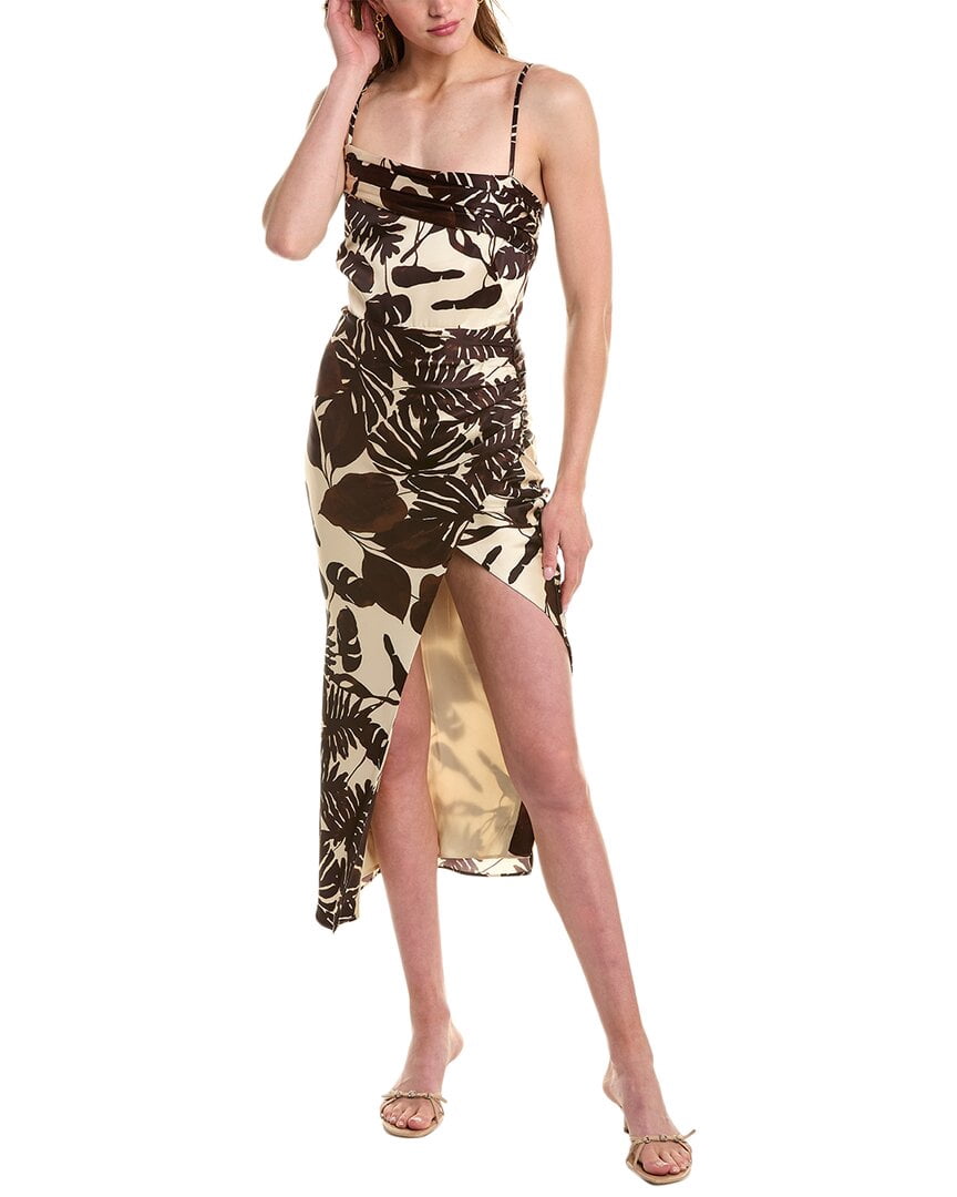 nicholas silk dress Rust Tie Silk Maxi