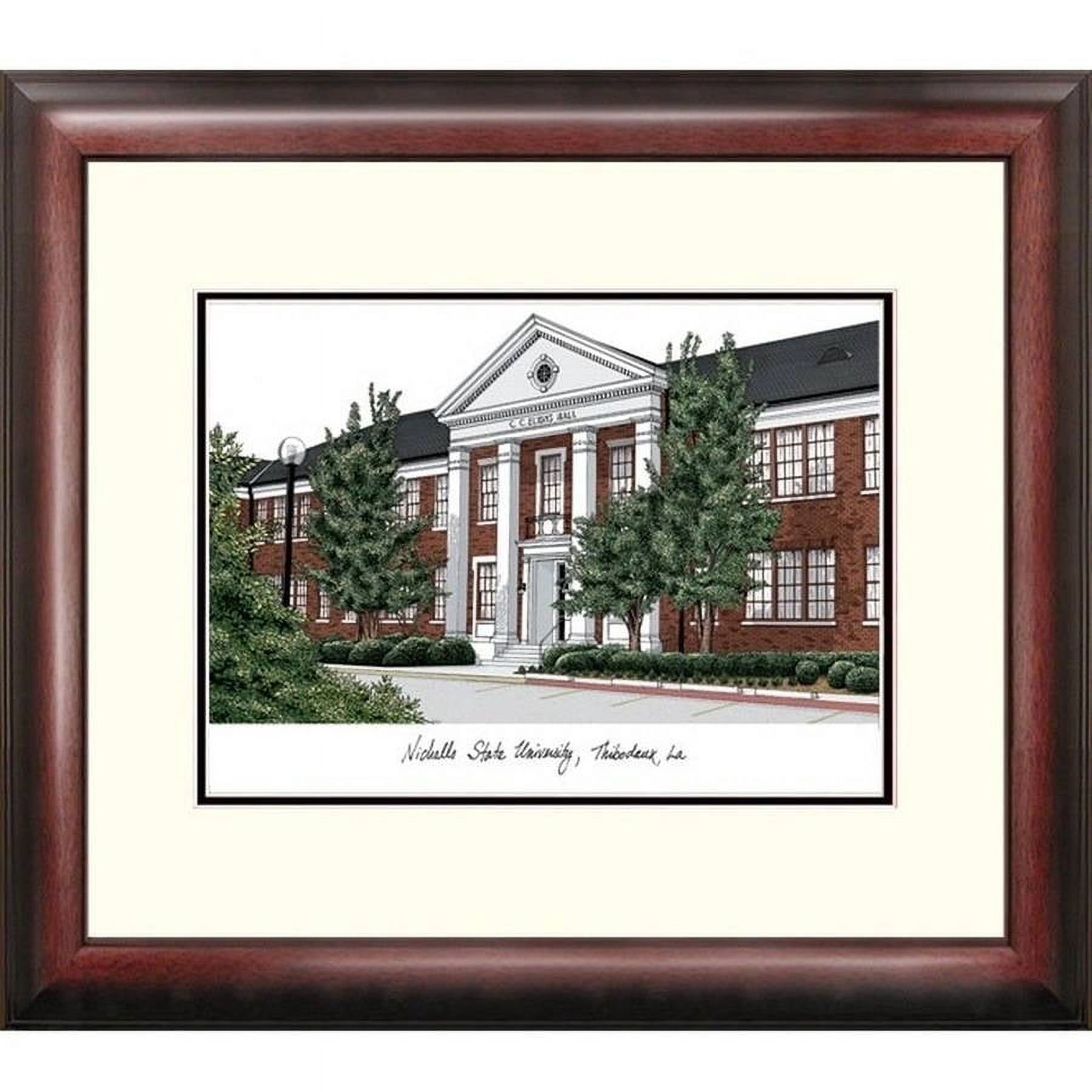 Nicholls State Alumnus Framed Lithograph