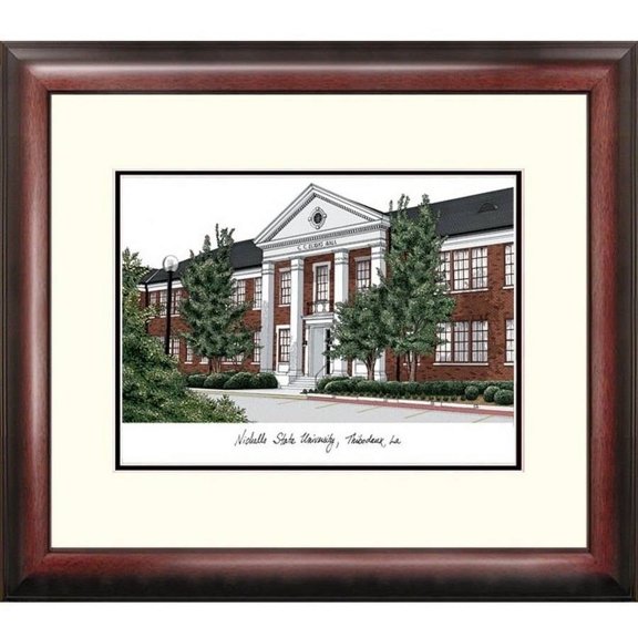 Nicholls State Alumnus Framed Lithograph