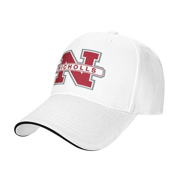 Nicholls State Colonels Secondary Casual Sandwich Baseball Cap Adjustable For Men For Women