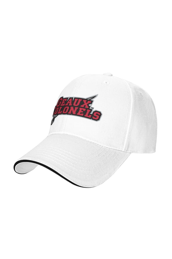 Nicholls State Colonels Secondary Casual Sandwich Baseball Cap Adjustable For Men For Women