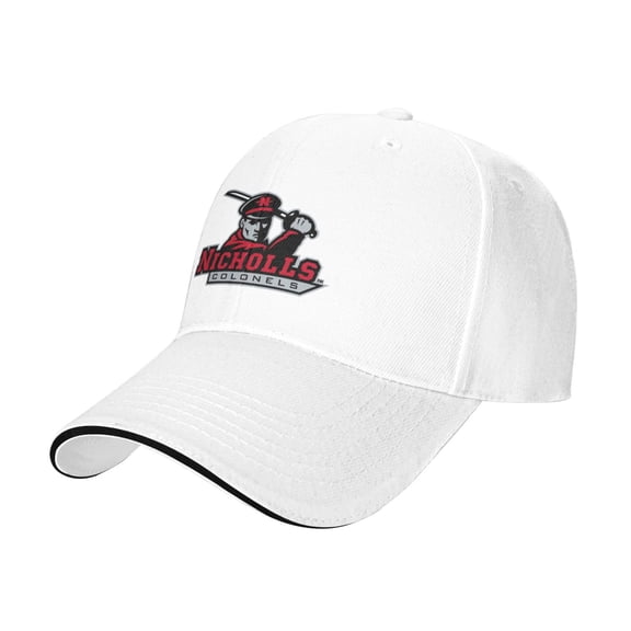 Nicholls State University Logo Casual Sandwich Baseball Cap Adjustable For Men For Women
