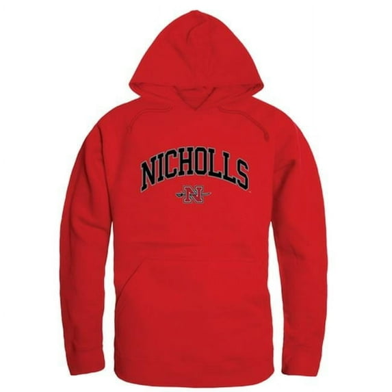 Nicholls State University Men Campus Hoodie, Red - Small