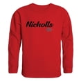 thumbnail image 1 of Nicholls State University Script Crewneck T-Shirt, Red - Extra Large, 1 of 1