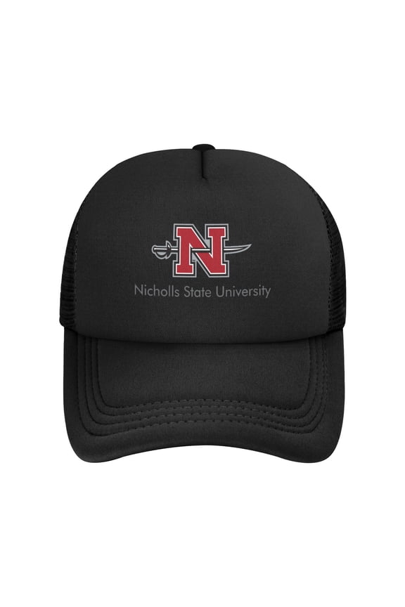 Nicholls State University Solid Color Lightweight Adult Mesh Baseball Cap