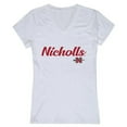 thumbnail image 1 of Nicholls State University Womens Script T-Shirt, White - Medium, 1 of 1