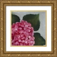 thumbnail image 1 of Nichols, Liz 26x26 Gold Ornate Wood Framed with Double Matting Museum Art Print Titled - Hydrangea Detail II, 1 of 4