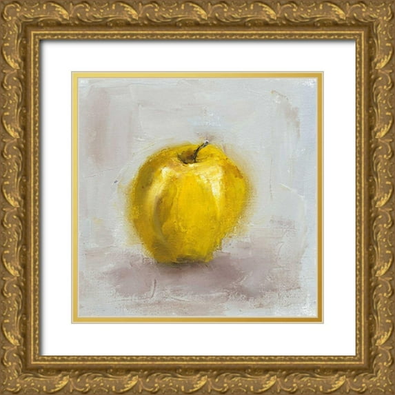 Nichols, Liz 26x26 Gold Ornate Wood Framed with Double Matting Museum Art Print Titled - Painted Fruit VI