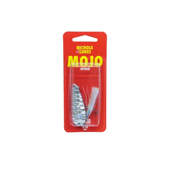 Nichols Mojo Flutter Spoon 1/2oz Shattered Glass Silver