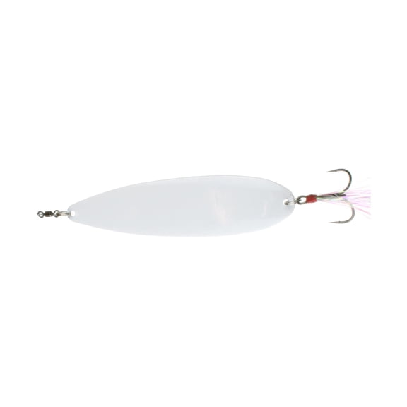 Nichols Lures Ben Parker Magnum Spoon, 8", Snow