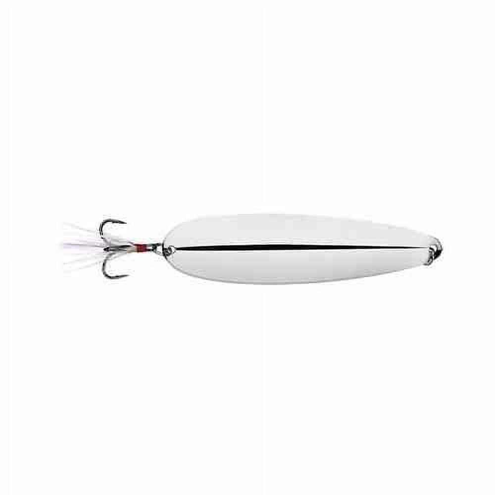 Nichols Lures Ben Parker Mini Magnum Flutter Spoon, 6", Silver Chrome ...