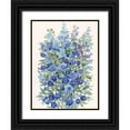 thumbnail image 1 of Nichols, Tim 15x18 Black Ornate Wood Framed with Double Matting Museum Art Print Titled - A Patch of Wildflowers II, 1 of 4