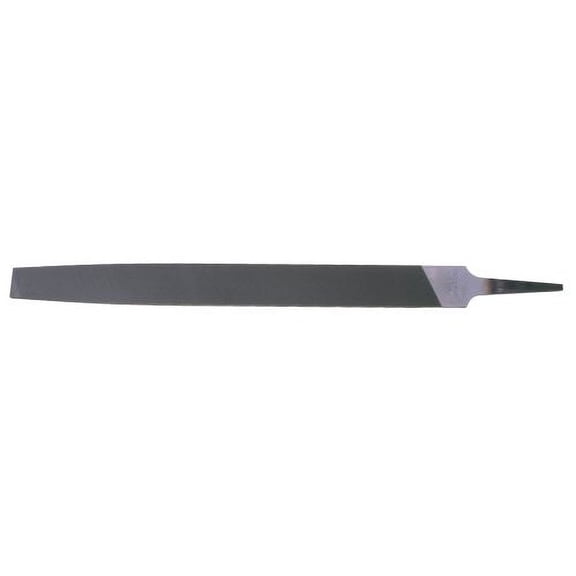 Nicholson Rectangular Mill Hand File Without Handle, Single Cut, American Pattern, Bastard Cut, 12" Length