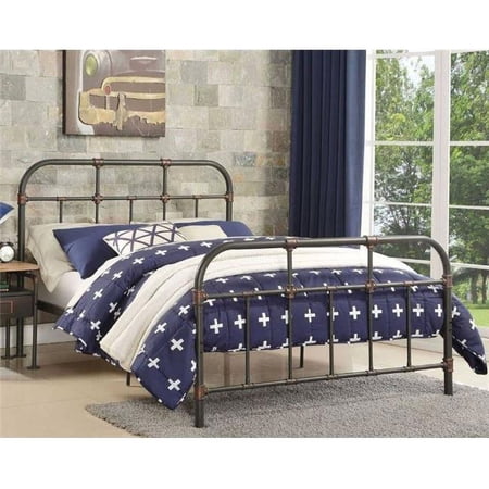 Nicipolis Bed, Sandy Gray - Twin