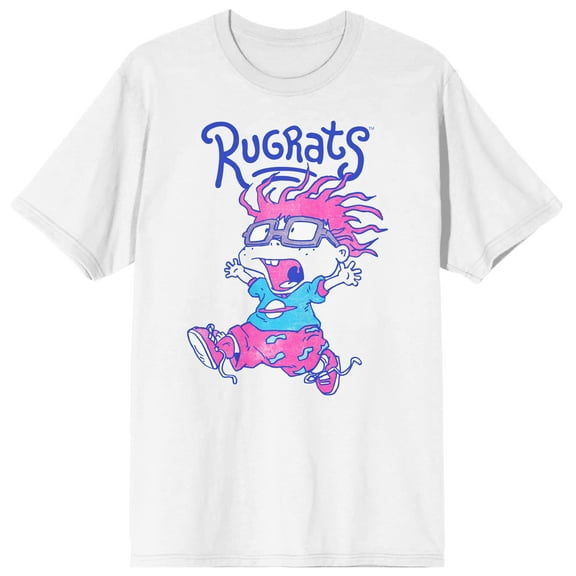 Nick '90s Chuckie Crew Neck Short Sleeve Men's White T-shirt - 6XL