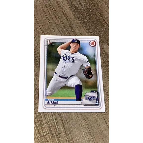 Nick Bitsko MLB Tampa Bay Rays 2020 Bowman Draft BD-61 RC trading card
