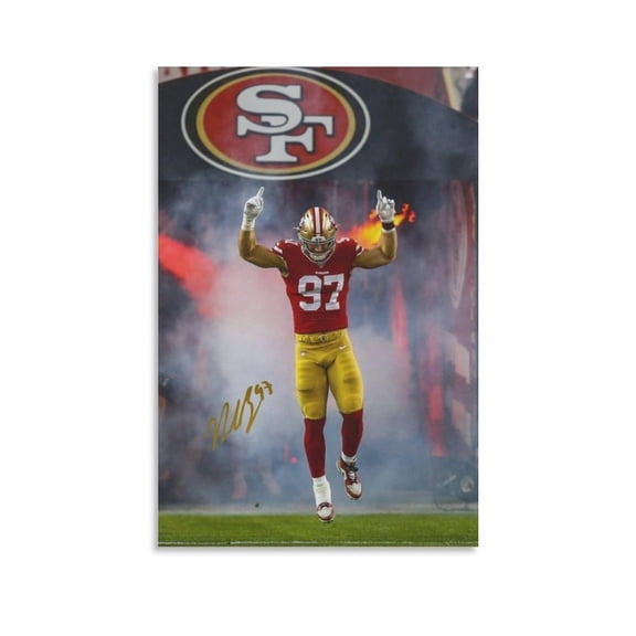 Nick Bosa Classic Poster Home Decor Poster Wall Art Hanging Picture Print Bedroom Decorative Painting Posters Room Aesthetic 08x12inch(20x30cm)
