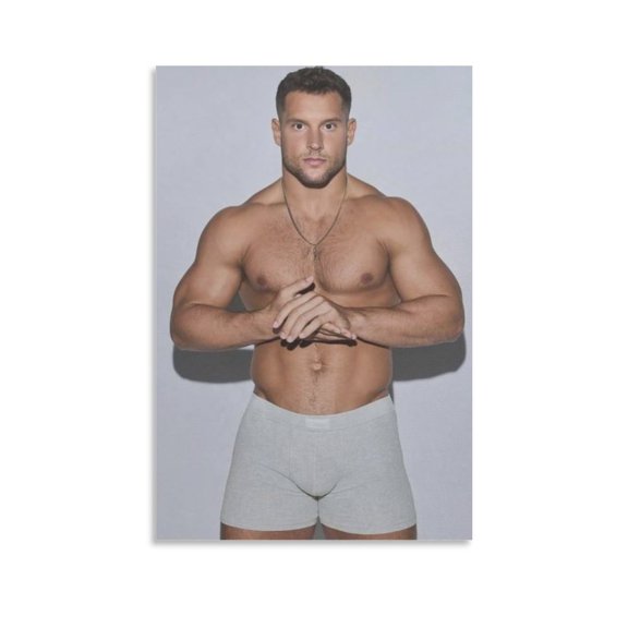 Nick Bosa Poster Canvas Wall Art Poster Decorative Bedroom Modern Home Print Picture Artworks Posters 16x24inch(40x60cm)