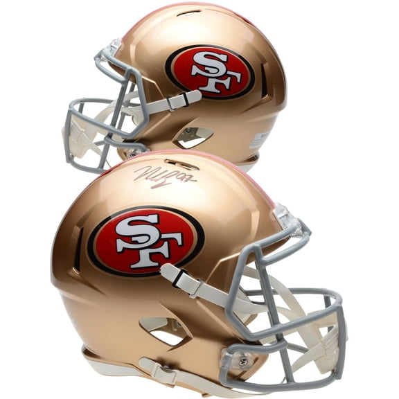 Nick Bosa San Francisco 49ers Autographed Riddell Speed Replica Helmet - Fanatics Authentic Certified