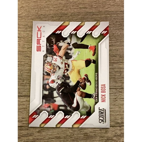 Panini Score 2022 Nick Bosa San Francisco 49ers Sack Attack SA-NB Trading Cards