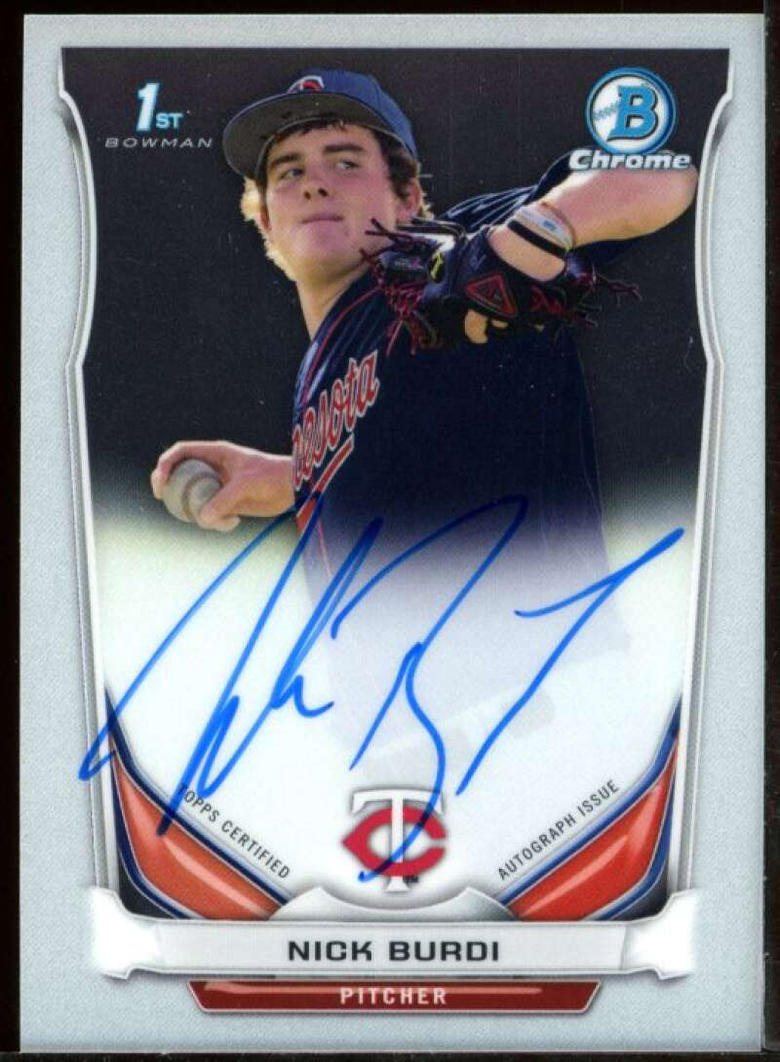 Nick Burdi Card 2014 Bowman Chrome Draft Draft Pick Autographs #BCANB