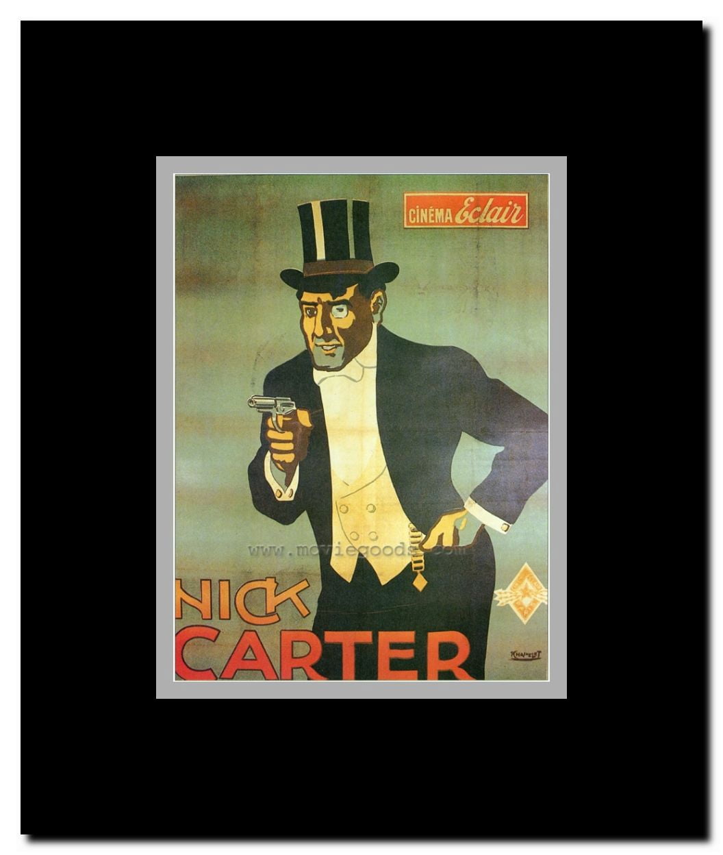 Nick Carter Framed Movie Poster