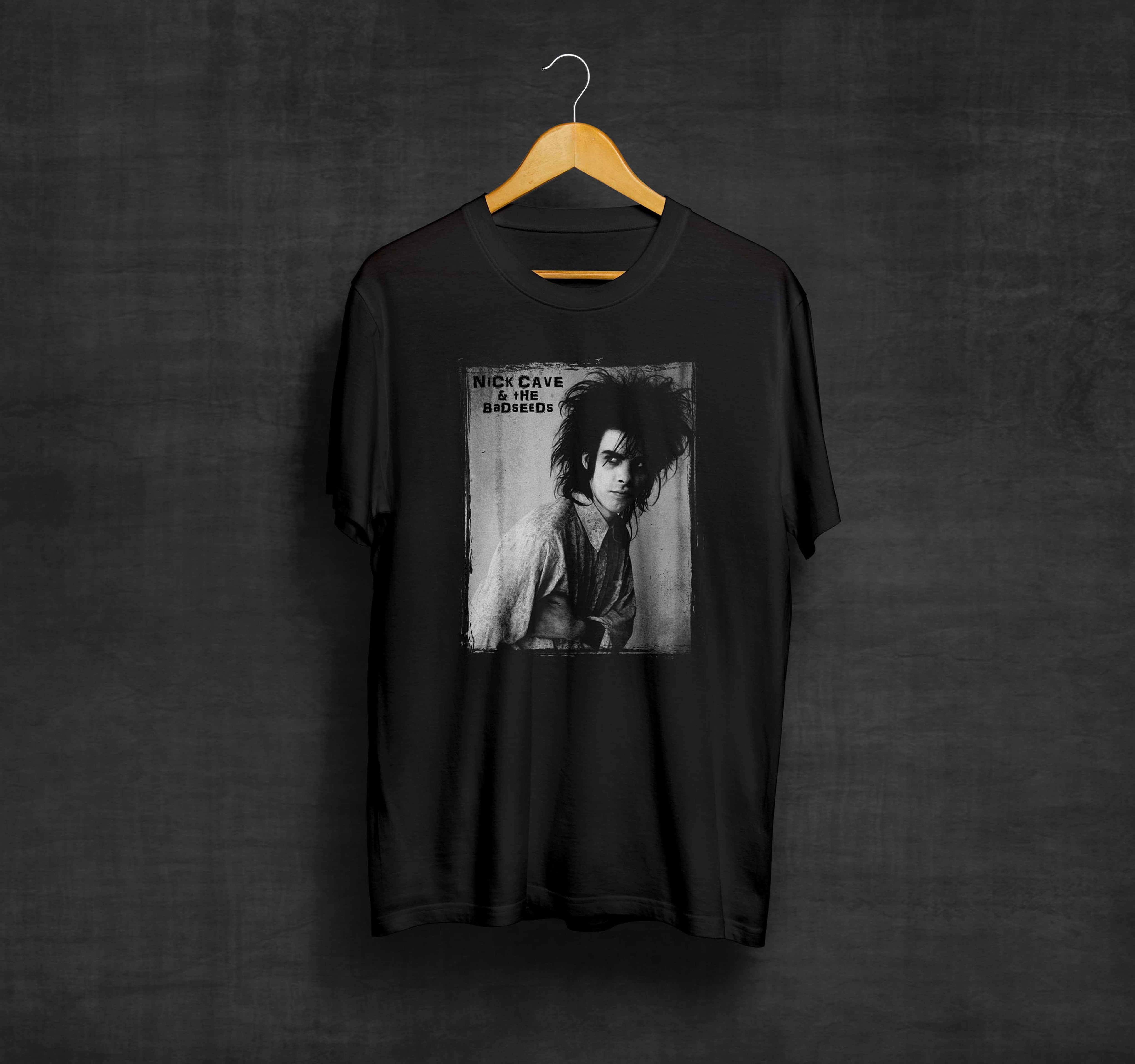 Nick Cave And The Bad Seeds Black TShirt PostPunk Rock Band