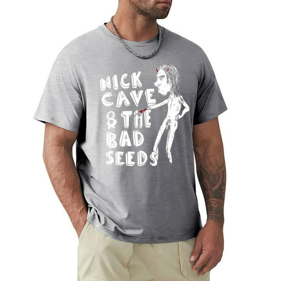 Nick Cave And The Bad Seeds Graphic Tees Men Funny Tshirts Shirts for Men Black T-shirt Mens Tshirts Cotton