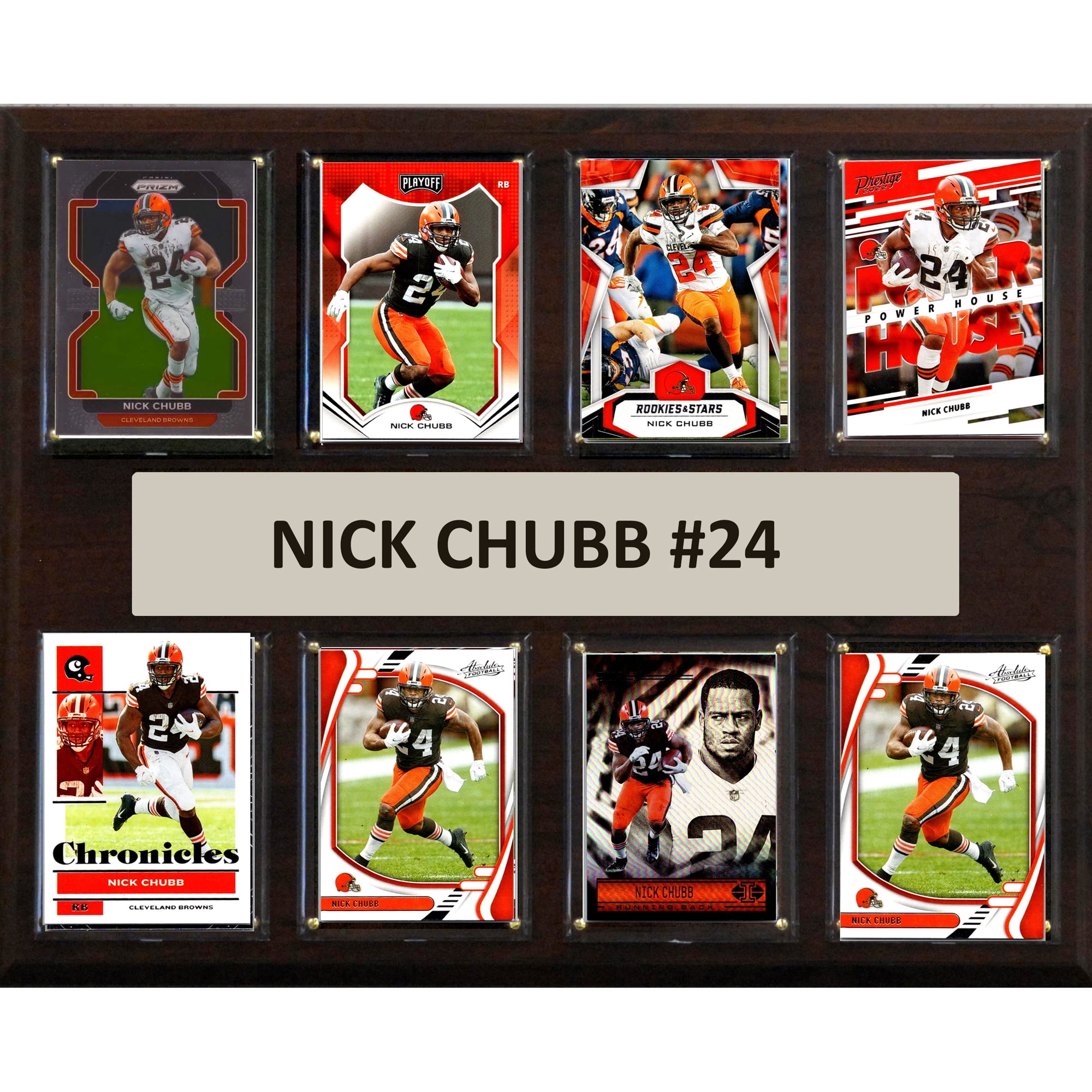 Nick Chubb Cleveland Browns 12" x 15" Trading Card Plaque