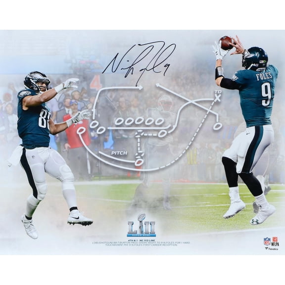 Nick Foles Philadelphia Eagles Autographed 16" x 20" Super Bowl LII Champions Philly Special Photograph - Fanatics Authentic Certified