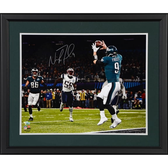 Nick Foles Philadelphia Eagles Super Bowl LII Champions Framed Autographed 16" x 20" Philly Special Touchdown Catch Photograph - Fanatics Authentic Certified