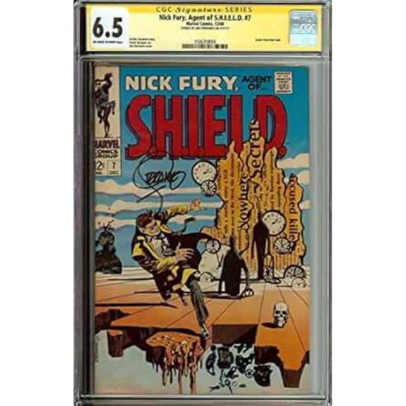 Nick Fury Agent of SHIELD #7 CGC 6.5 Signed Steranko