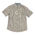 thumbnail image 1 of Nick Graham Men's Everywhere Woven Stretch Performance Short Sleeve Shirt (Pink, L), 1 of 1