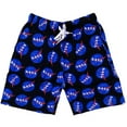 thumbnail image 1 of Nick Graham Men's X NASA Jam Loungewear Sweat Shorts (Small, Black Multi Logo), 1 of 4