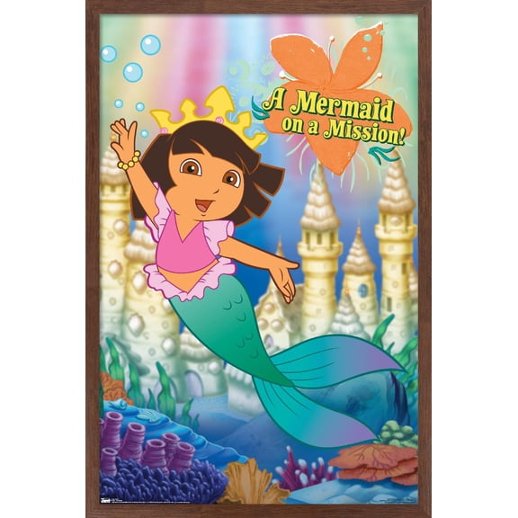 Nick Jr Dora The Explorer - Mermaid Poster
