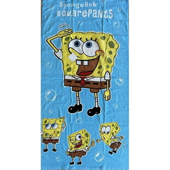 Nick Jr Spongebob Squarepants Towel - Spongebob Face Beach Bath Towel
