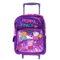 thumbnail image 1 of Nick Jr's Peppa Pig Peppa Pals Purple Colored Full Size Rolling Backpack (16in), 1 of 4