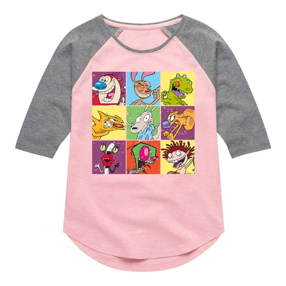 Nick Rewind - All Stars - Girls Shirt Tail Raglan