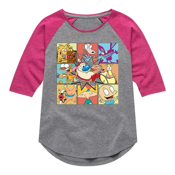 Nick Rewind - Nick Group Boxes - Girls Shirt Tail Raglan