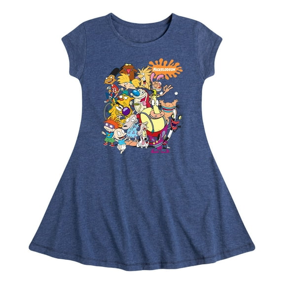 Nick Rewind - Nick Group - Girls Fit And Flare Cap Sleeve Dress