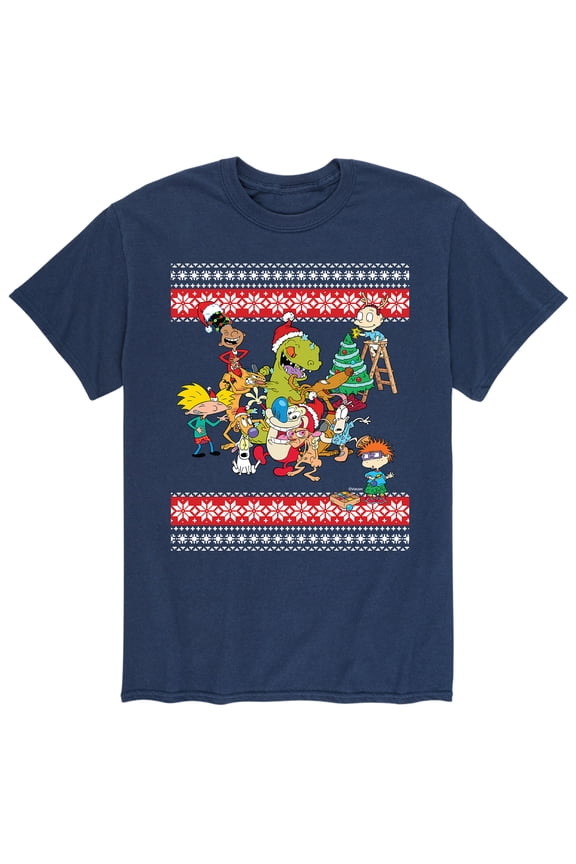 Nick Rewind - Rugrats Holiday Group - Men's Short Sleeve Graphic T-Shirt