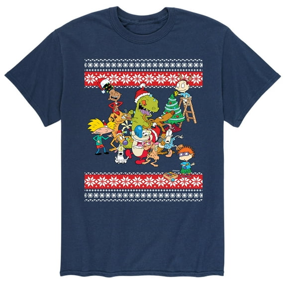 Nick Rewind - Rugrats Holiday Group - Men's Short Sleeve Graphic T-Shirt
