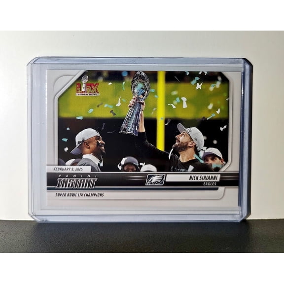 Nick Sirianni 2024 Panini Super Bowl LIX Champions NFL #36 Football Card Eagles