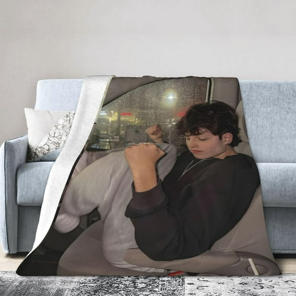 Nick Sturniolo Fleece Blanket Throw Blanket for Couch - Cozy Luxury Bed Blanket Microfiber and Throws for Sofa